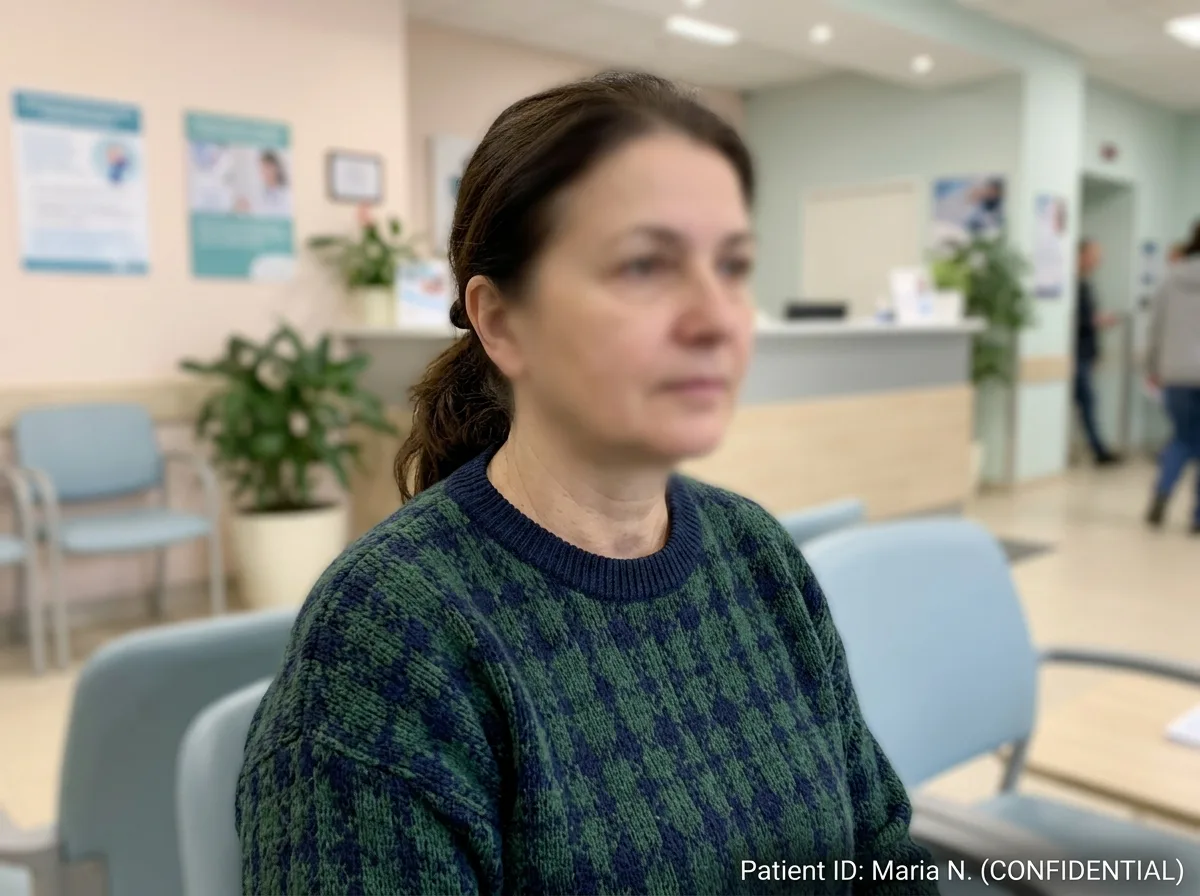 Аватар пациентки Марии Н., женщина, фото размыто для соблюдения конфиденциальности